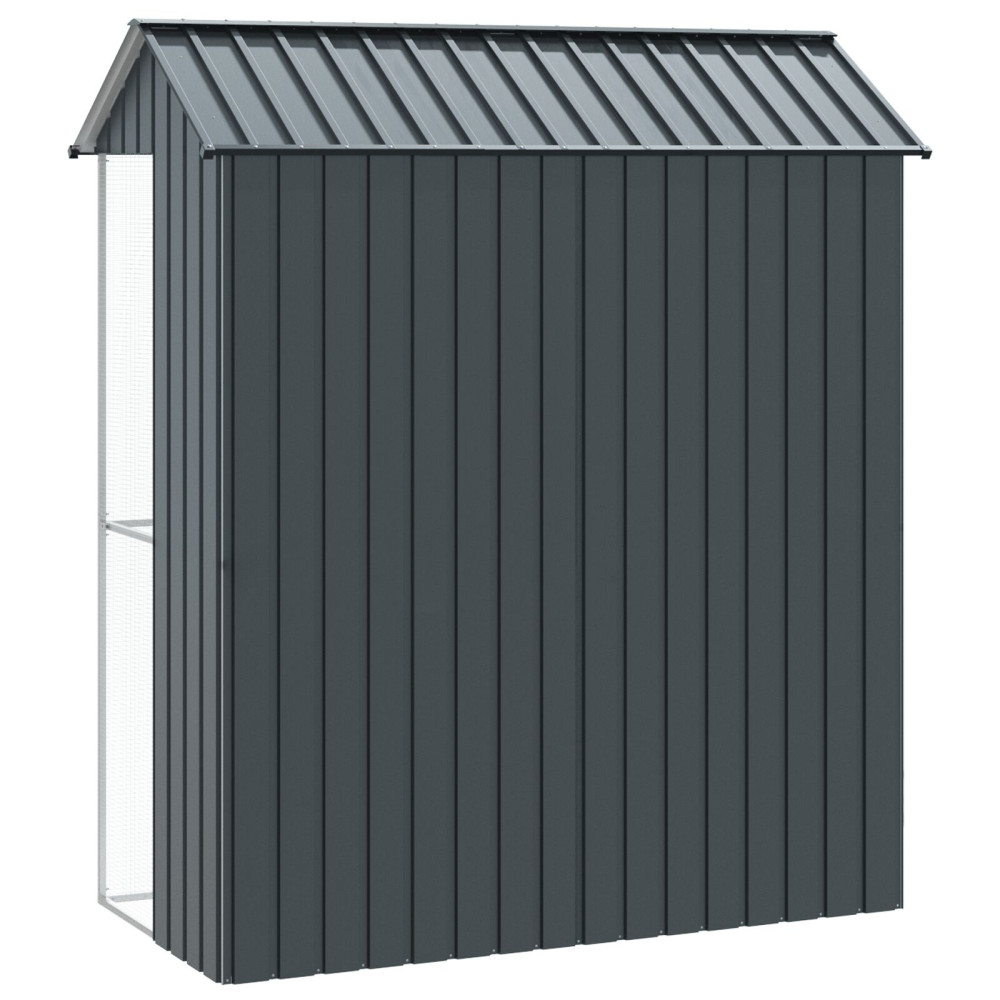 Produktbild för Fågelbur Antracit 215 x 110 x 247 cm Galvaniserat Stål