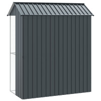 Produktbild för Fågelbur Antracit 215 x 110 x 247 cm Galvaniserat Stål