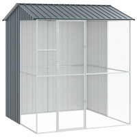 Produktbild för Fågelbur Antracit 215 x 210 x 247 cm Galvaniserat Stål
