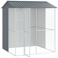 Produktbild för Fågelbur Antracit 215 x 210 x 247 cm Galvaniserat Stål