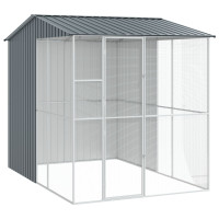 Produktbild för Fågelbur Antracit 215 x 310 x 247 cm Galvaniserat Stål