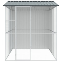 Produktbild för Fågelbur Antracit 215 x 310 x 247 cm Galvaniserat Stål