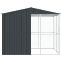 Produktbild för Fågelbur Antracit 215 x 310 x 247 cm Galvaniserat Stål