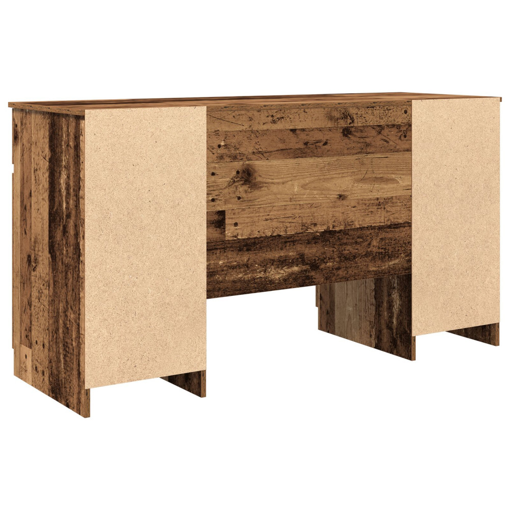Produktbild för Skrivbord med låda Gammalt trä 140 x 49 x 76 cm Konstruerat trä