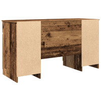 Produktbild för Skrivbord med låda Gammalt trä 140 x 49 x 76 cm Konstruerat trä