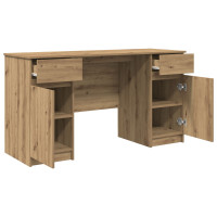 Produktbild för Skrivbord artisan ek Konstruerat trä 140 x 49 x 76 cm