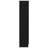 Produktbild för Bokskåp Svart Ek 82,5 x 30,5 x 150 cm Konstruerat trä