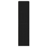 Produktbild för Garderob med låda Svart Ek 50 x 50 x 200 cm Konstruerat trä