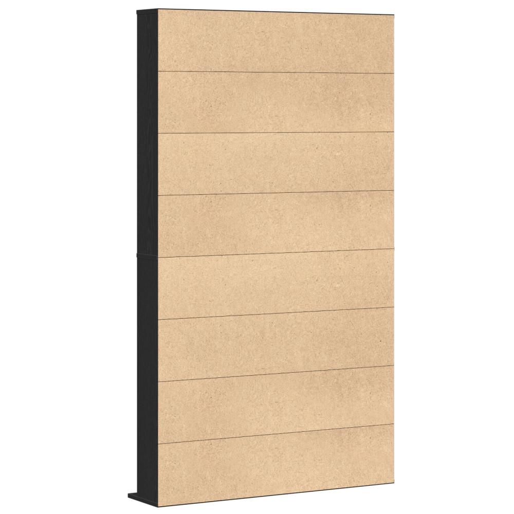 Produktbild för CD Skåp med hylla Svart Ek 101 x 23 x 177,5 cm Konstruerat trä