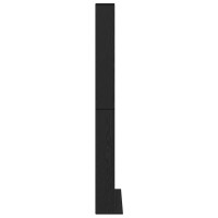 Produktbild för CD Skåp med hylla Svart Ek 101 x 23 x 177,5 cm Konstruerat trä