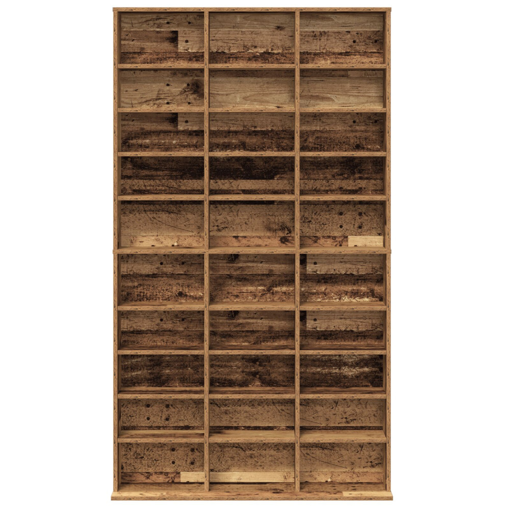 Produktbild för CD Skåp Gammalt trä 101 x 23 x 177,5 cm Konstruerat trä