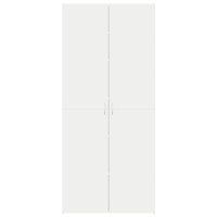 Produktbild för Skoskåp med hylla Vit 80 x 35.5 x 180 cm Konstruerat trä
