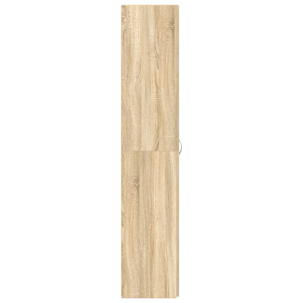 Produktbild för Skoskåp med hylla Brun 80 x 35.5 x 180 cm Konstruerat trä