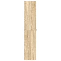 Produktbild för Skoskåp med hylla Brun 80 x 35.5 x 180 cm Konstruerat trä