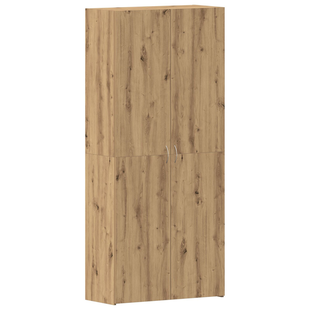 Produktbild för Skoskåp med hylla Brun 80 x 35.5 x 180 cm Konstruerat trä
