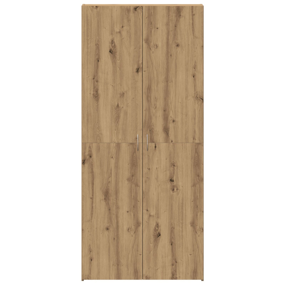 Produktbild för Skoskåp med hylla Brun 80 x 35.5 x 180 cm Konstruerat trä