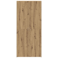Produktbild för Skoskåp med hylla Brun 80 x 35.5 x 180 cm Konstruerat trä
