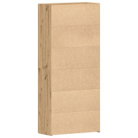 Produktbild för Skoskåp med hylla Brun 80 x 35.5 x 180 cm Konstruerat trä