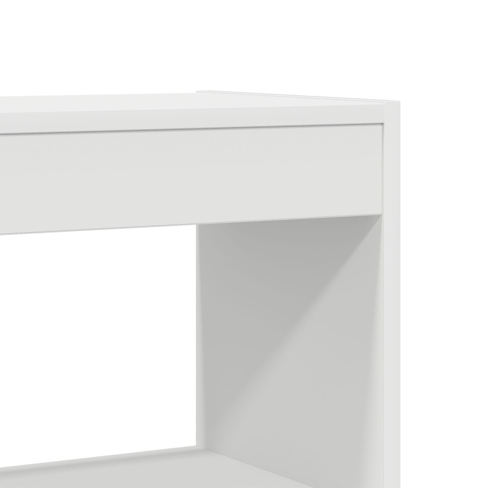 Produktbild för Bokskåp Vit 100 x 30 x 198 cm Konstruerat trä