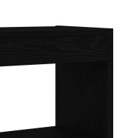 Produktbild för Bokskåp Svart Ek 100 x 30 x 198 cm Konstruerat trä