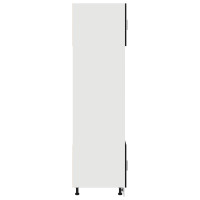 Produktbild för Hängande skåp Svart Ek 60 x 57 x 207 cm Konstruerat trä