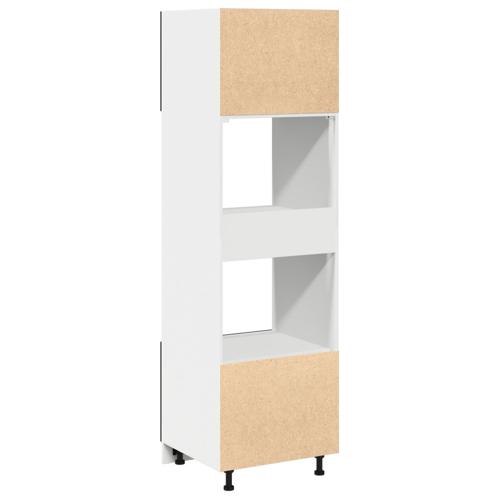 Produktbild för Hängande skåp Svart Ek 60 x 57 x 207 cm Konstruerat trä