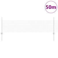 Produktbild för Svetsat trådgeller med stolpar 50 x 0,5 m Galvaniserat stål