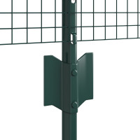 Produktbild för Svetsat trådgeller med stolpar 25 x 0,8 m PVC-belagda stål Grön