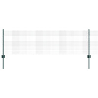 Produktbild för Svetsat trådgeller med stolpar 50 x 0,6 m PVC-belagda stål Grön