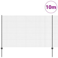 Produktbild för Svetsat trådgeller med stolpar 10 x 1,6 m PVC-belagda stål Grå