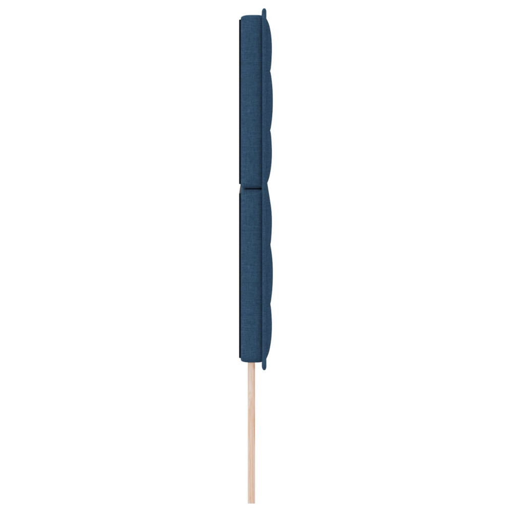 Produktbild för Huvudgavel Blå 144 cm tyg