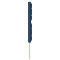 Produktbild för Huvudgavel Blå 144 cm tyg