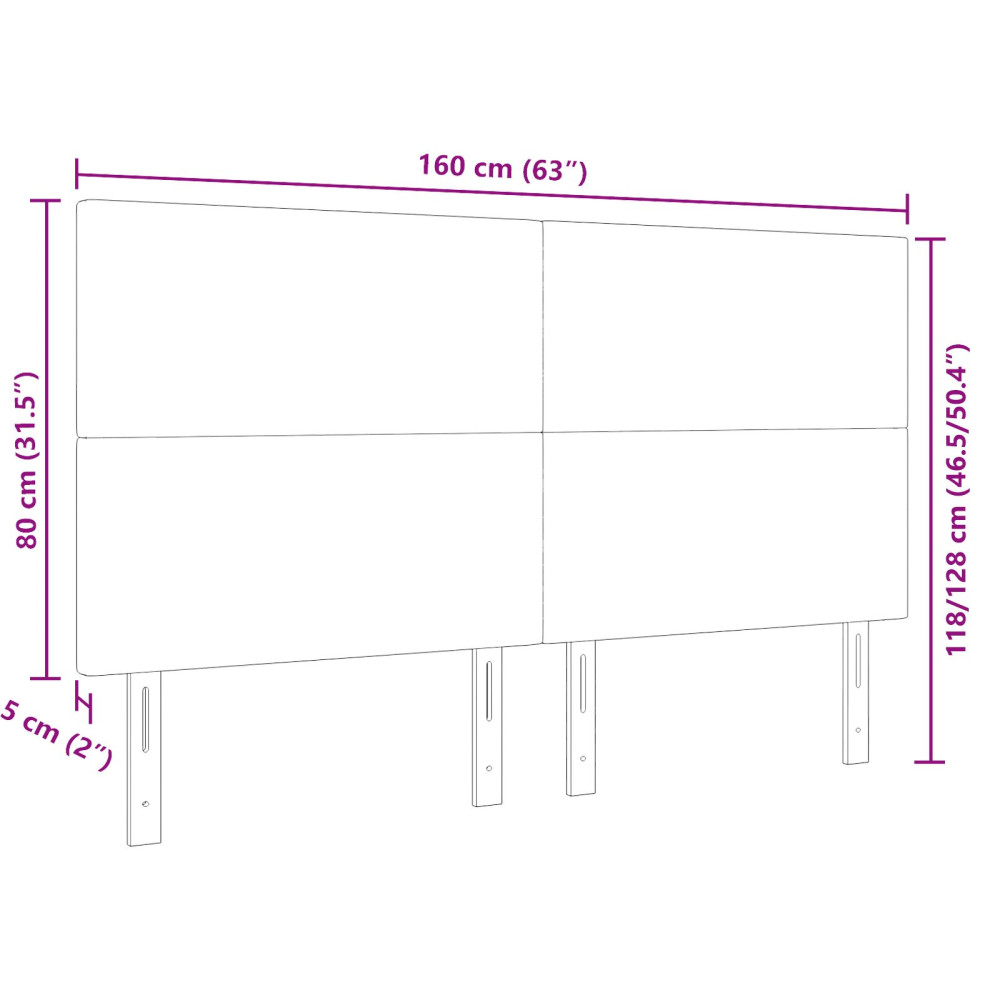 Produktbild för Huvudgavel Ljust gröngrå 160 cm Kordread tyg
