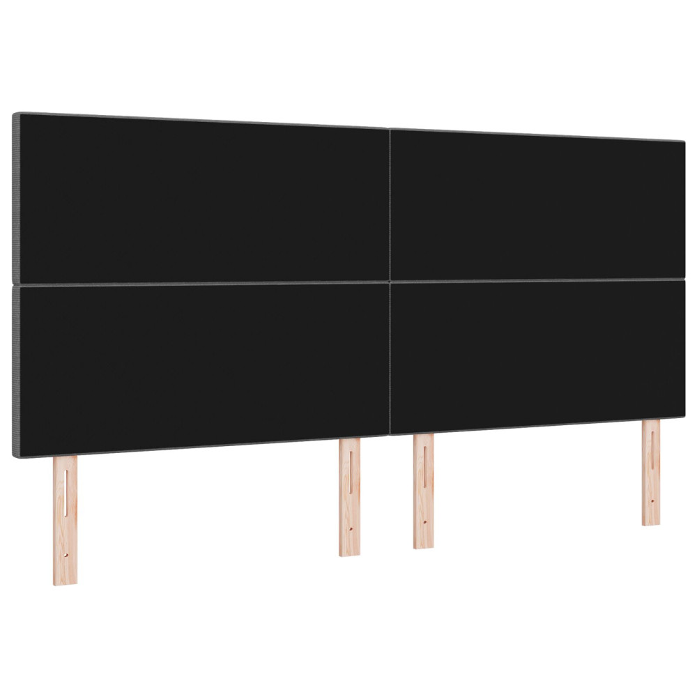 Produktbild för Huvudgavel Ljusgrå 200 cm Kordread tyg