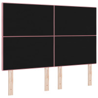 Produktbild för Huvudgavel Rosa 160 cm Sammet