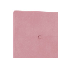 Produktbild för Huvudgavel Rosa 160 cm Sammet