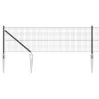 Produktbild för Svetsat trådgalleri med piggar 10 x 0,8 m (B x H)
