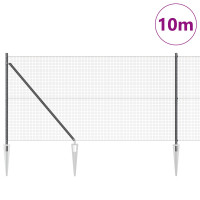 Produktbild för Svetsat trådgalleri med piggar 10 x 1 m (B x H)