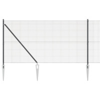 Produktbild för Svetsat trådgalleri med piggar 25 x 1,4 m (B x H)