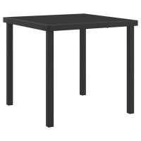 Produktbild för Trädgårdsmöbelset 3 pcs Antracit Pulverlackerat stål