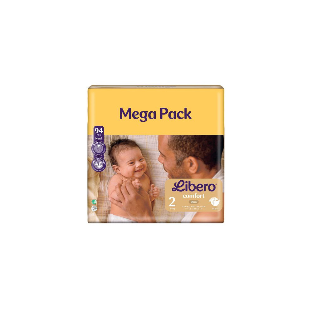 Produktbild för Blöja LIBERO Comfort 2 3-6kg 94/fp