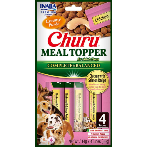 Churu Dog Meal Topper Chicken with Salmon 4x14g