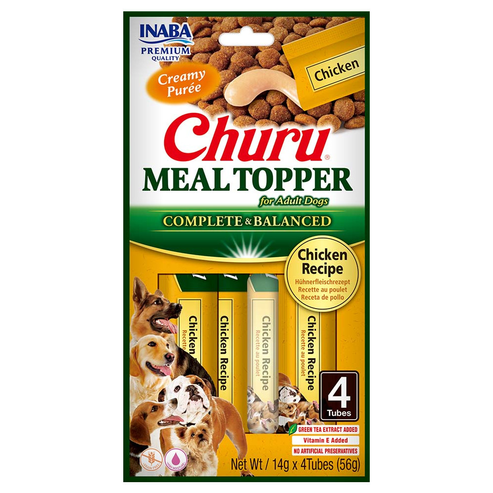 Produktbild för Dog Meal Topper Chicken 4x14g