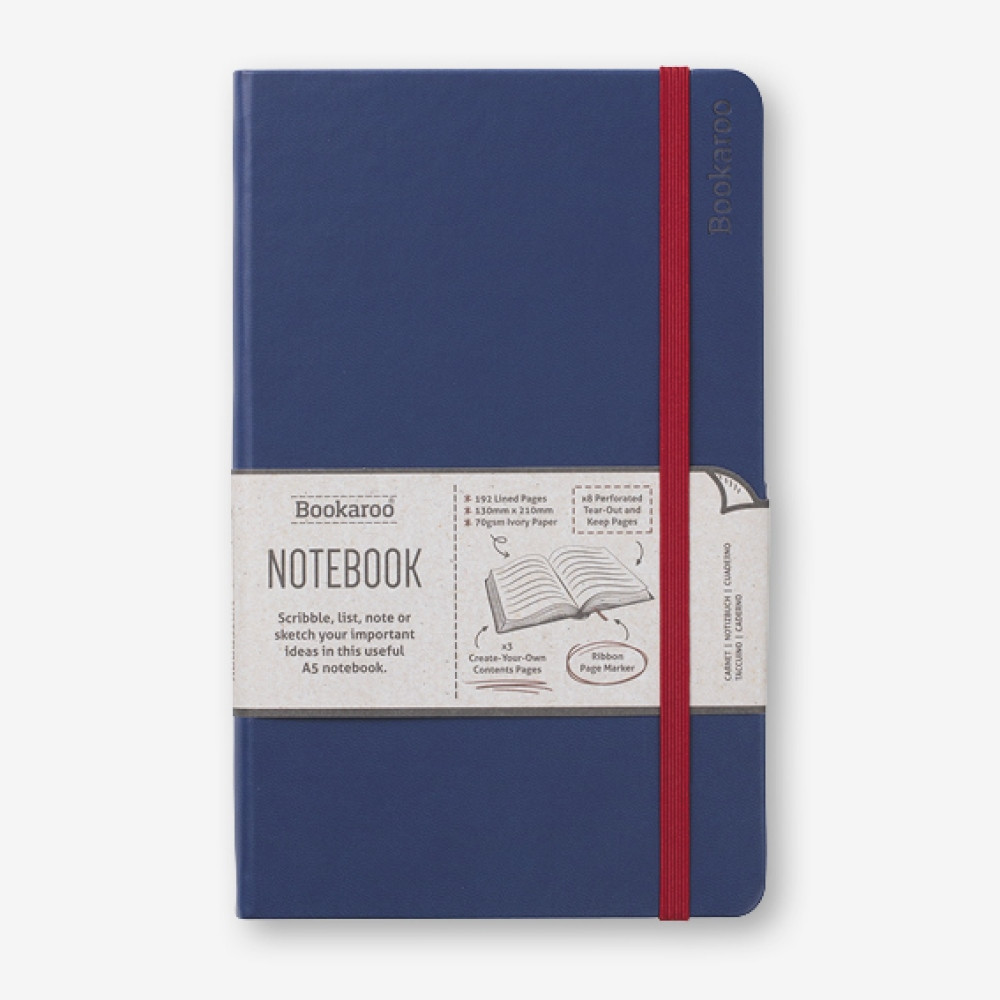 Produktbild för Bookaroo Notebook (A5) Journal - Navy