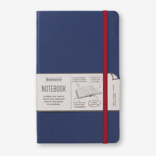 If plc Bookaroo Notebook (A5) Journal - Navy