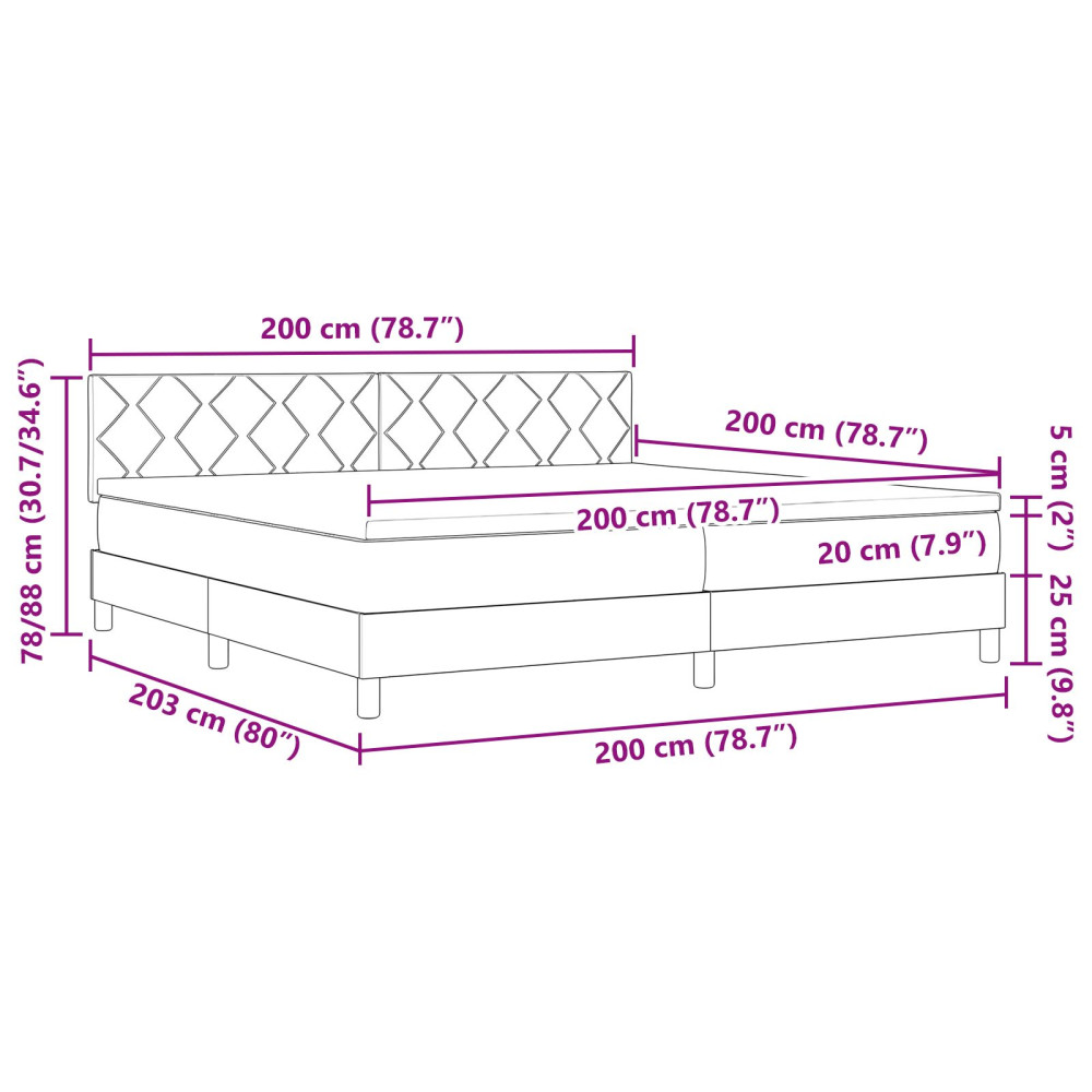 Produktbild för Bäddfjäder med huvudgavel Mörkblå 200 x 200 cm Sammet