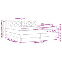 Produktbild för Bäddfjäder med huvudgavel Mörkblå 200 x 200 cm Sammet
