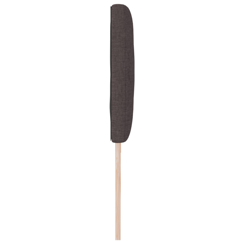 Produktbild för Huvudgavel Mörkbrun 200 cm tyg