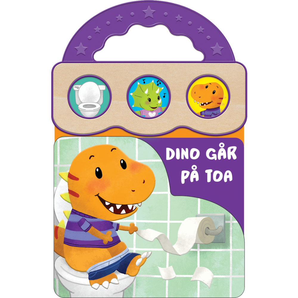 Produktbild för Dino går på toa (bok, board book)