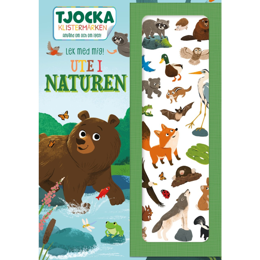 Produktbild för Ute i naturen : Använd om och om igen! (bok, board book)